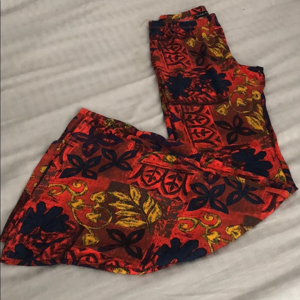Flare orange pants